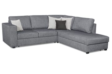 Bäddsoffa Carosello 3-sits Höger - Grå - Möbler - Soffa - Bäddsoffa - Bäddsoffa divan
