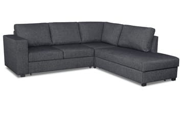 Bäddsoffa Carosello 3-sits Höger - Mörkgrå - Möbler - Soffa - Bäddsoffa - Bäddsoffa divan