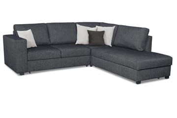 Bäddsoffa Carosello 3-sits Höger - Mörkgrå - Möbler - Soffa - Bäddsoffa - Bäddsoffa divan