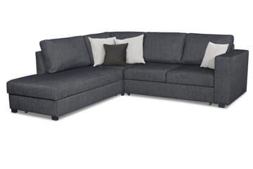 Bäddsoffa Carosello 3-sits Vänster - Mörkgrå - Möbler - Soffa - Bäddsoffa - Bäddsoffa divan