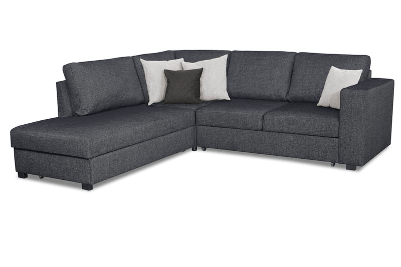 Bäddsoffa Carosello 3-sits Vänster - Mörkgrå - Möbler - Soffa - Bäddsoffa - Bäddsoffa divan