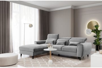 3-sits Bäddsoffa m. Divan Manni med Förvaring - Grå - Möbler - Soffa - Bäddsoffa - Bäddsoffa divan