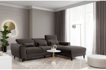 3-sits Bäddsoffa m. Divan Manni med Förvaring - Mörkgrå - Möbler - Soffa - Bäddsoffa - Bäddsoffa divan