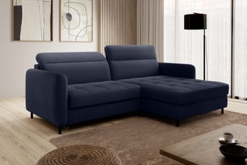 3-sits Bäddsoffa m. Divan Manoti med Förvaring - Blå - Möbler - Soffa - Bäddsoffa - Bäddsoffa divan