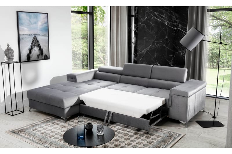 3-sits Bäddsoffa m. Divan Serodino - Brun - Möbler - Soffa - Bäddsoffa - Bäddsoffa divan