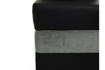 3-sits Bäddsoffa med Divan Consuelo Vänster med Förvaring - Sammet/Grå - Möbler - Soffa - Bäddsoffa - Bäddsoffa divan