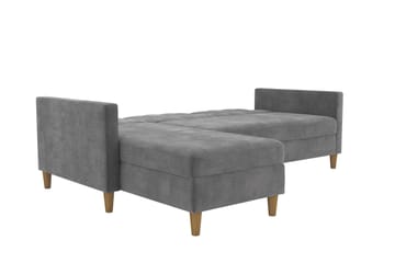 3-sits Divanbäddsoffa Hartford Grå - Dorel Home - Möbler - Soffa - Bäddsoffa - Bäddsoffa divan