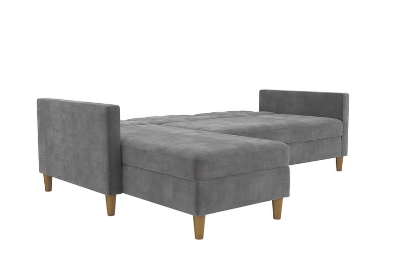 3-sits Divanbäddsoffa Hartford Grå - Dorel Home - Möbler - Soffa - Bäddsoffa - Bäddsoffa divan