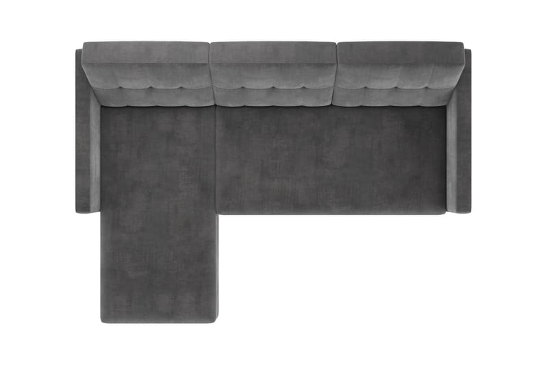 3-sits Divanbäddsoffa Hartford Grå - Dorel Home - Möbler - Soffa - Bäddsoffa - Bäddsoffa divan