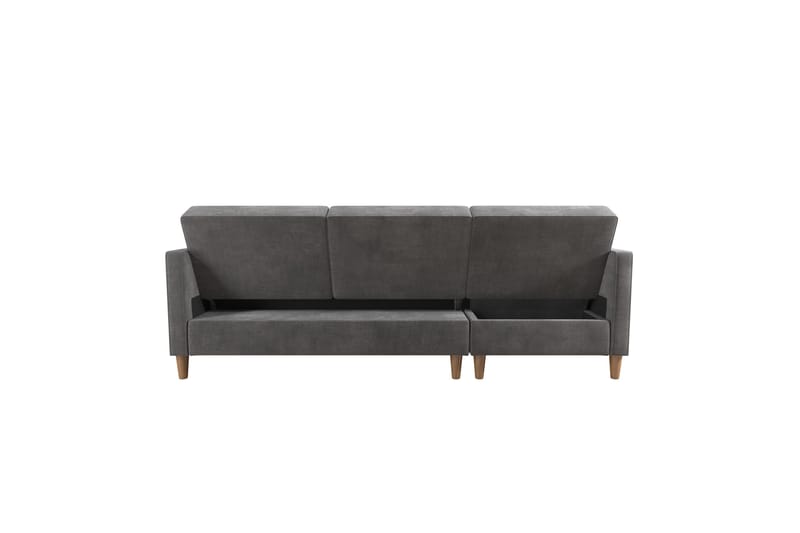 3-sits Divanbäddsoffa Hartford Grå - Dorel Home - Möbler - Soffa - Bäddsoffa - Bäddsoffa divan