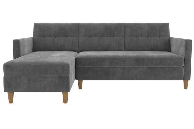 3-sits Divanbäddsoffa Hartford Grå - Dorel Home - Möbler - Soffa - Bäddsoffa - Bäddsoffa divan