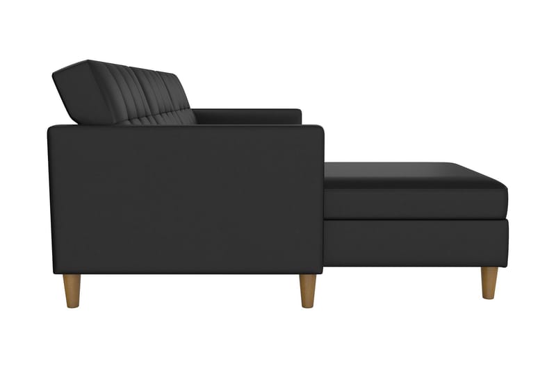 3-sits Divanbäddsoffa Hartford Konstläder/Svart - Dorel Home - Bäddsoffa divan