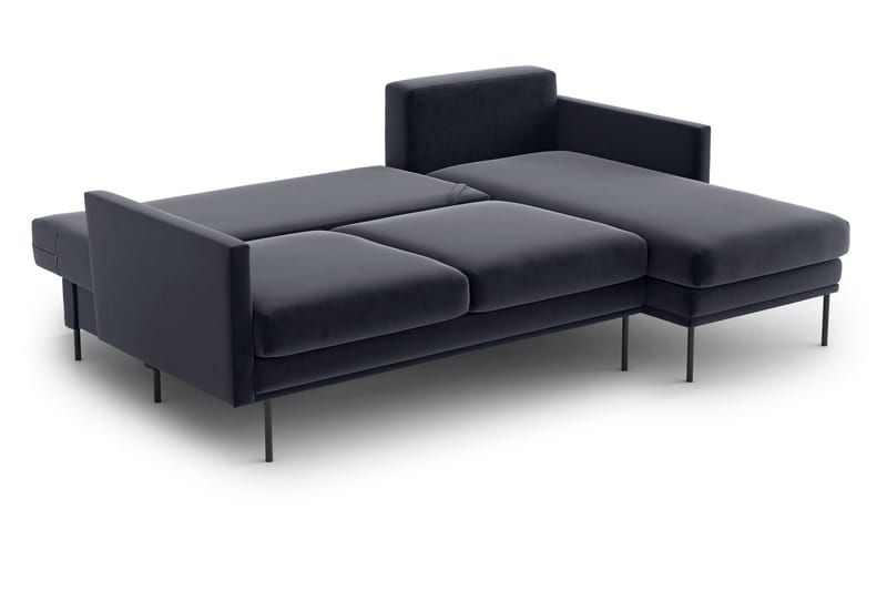 3-sits Divanbäddsoffa Nauro - Mörkgrå - Bäddsoffa divan