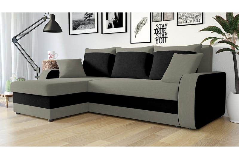 3-sits Hörnbäddsoffa Nyarp Universal - Grå - Möbler - Soffa - Bäddsoffa - Bäddsoffa divan
