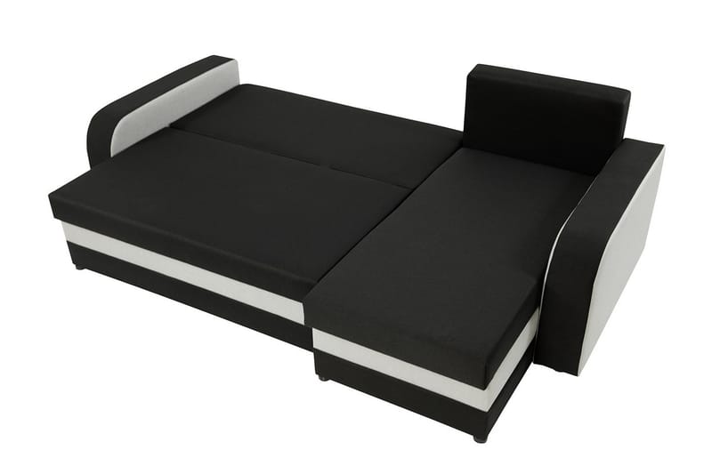 3-sits Hörnbäddsoffa Nyarp Universal - Ljusgrå/Svart - Bäddsoffa divan