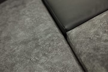 3-sits Vänster L-formad Bäddsoffa med Divan och Förvaring i Tyg - Svart - Möbler - Soffa - Bäddsoffa - Bäddsoffa divan