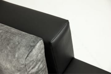 3-sits Vänster L-formad Bäddsoffa med Divan och Förvaring i Tyg - Svart - Möbler - Soffa - Bäddsoffa - Bäddsoffa divan