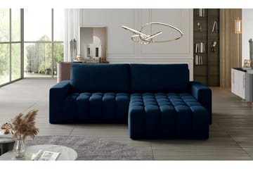 Abonetta Divanbäddsoffa Höger - Blå - Möbler - Soffa - Bäddsoffa - Bäddsoffa divan