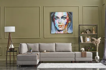 Algeria Bäddsoffa m. Divan 4-sits 140x190 - Cream - Möbler - Soffa - Bäddsoffa - Bäddsoffa divan