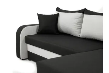 Alvared 3-sits Hörnbäddsoffa Universal - Grå/Blå - Möbler - Soffa - Bäddsoffa - Bäddsoffa divan