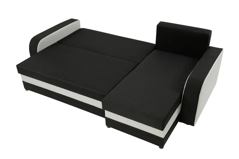 Alvared 3-sits Hörnbäddsoffa Universal - Grå/Vit - Möbler - Soffa - Bäddsoffa - Bäddsoffa divan