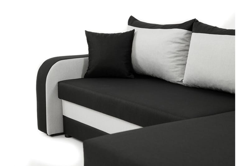 Alvared 3-sits Hörnbäddsoffa Universal - Röd/Svart - Möbler - Soffa - Bäddsoffa - Bäddsoffa divan