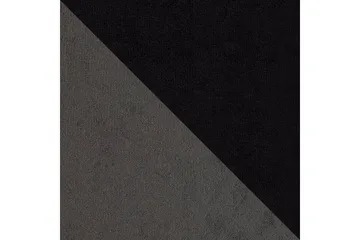 Alvared 4-sits Bäddsoffa med Dubbeldivan med Förvaring - Sammet/Grå/Svart - Möbler - Soffa - Bäddsoffa - Bäddsoffa divan