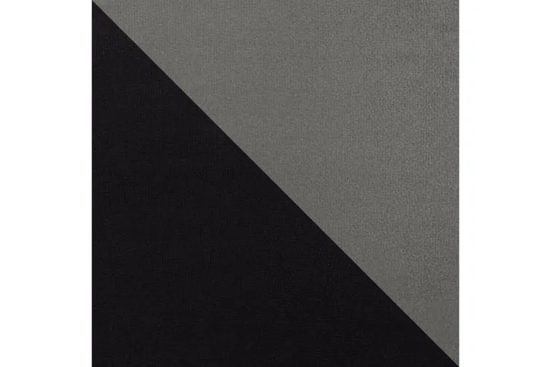 Alvared 4-sits Bäddsoffa med Dubbeldivan med Förvaring - Sammet/Svart/Grå - Möbler - Soffa - Bäddsoffa - Bäddsoffa divan