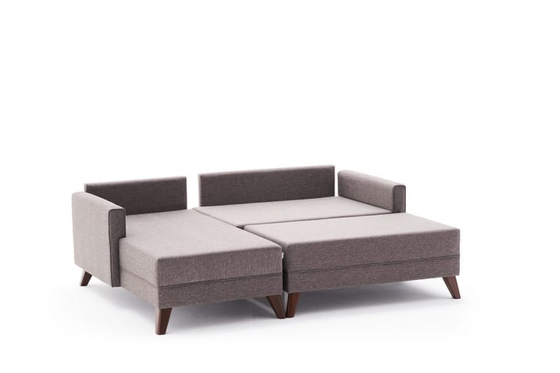 Antigua Mini Bäddsoffa med Divan Vänster - Brun - Möbler - Soffa - Bäddsoffa - Bäddsoffa divan