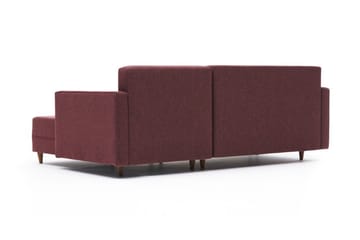 Aydama Bäddsoffa m. Divan 4-sits 192x135 - Röd - Möbler - Soffa - Bäddsoffa - Bäddsoffa divan