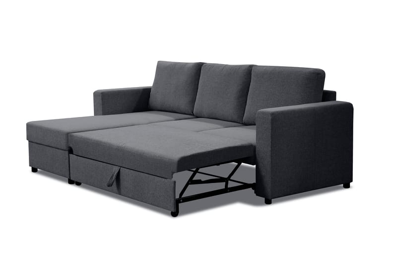 Bäddsoffa Achillea 3-sits Divan Vändbar - Grå - Bäddsoffa divan