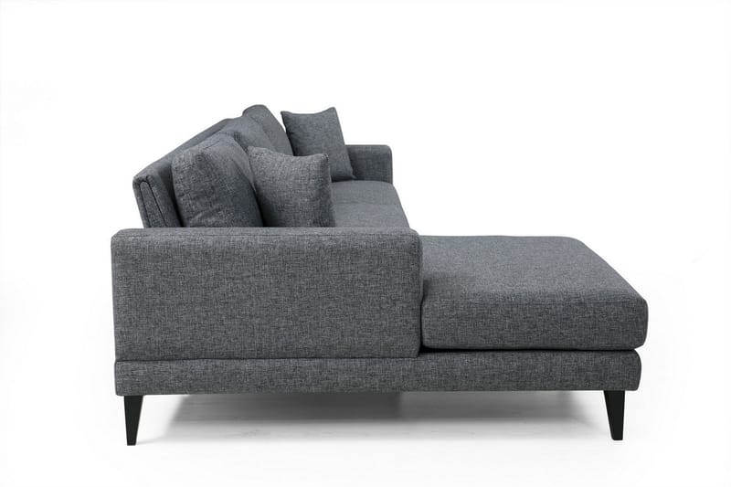 Bäddsoffa Angelah med Divan Vänster - Grå - Möbler - Soffa - Bäddsoffa - Bäddsoffa divan