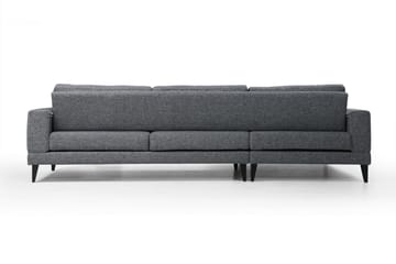 Bäddsoffa Angelah med Divan Vänster - Grå - Möbler - Soffa - Bäddsoffa - Bäddsoffa divan
