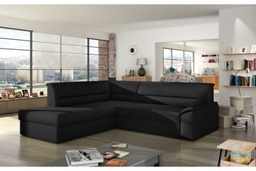 Bäddsoffa Colby med Divan - Svart - Möbler - Soffa - Bäddsoffa - Bäddsoffa divan
