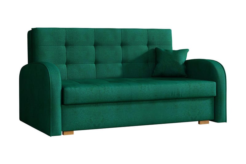 Bäddsoffa Hedensö 153x98x85 cm - Grön - Sammetssoffa - Bäddsoffa divan