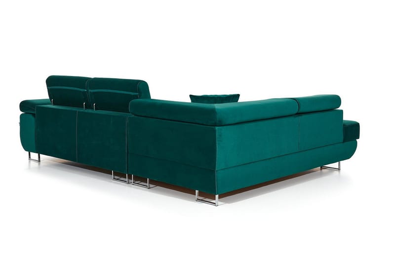 Bäddsoffa Hipolito med Schäslong Vänster - Grön - Möbler - Soffa - Bäddsoffa - Bäddsoffa längsbäddad
