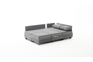Bäddsoffa m. Divan Bulgaria 4-sits 140x190 - Blå - Möbler - Soffa - Bäddsoffa - Bäddsoffa divan