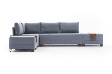 Bäddsoffa m. Divan Bulgaria 4-sits 140x190 - Blå - Möbler - Soffa - Bäddsoffa - Bäddsoffa divan