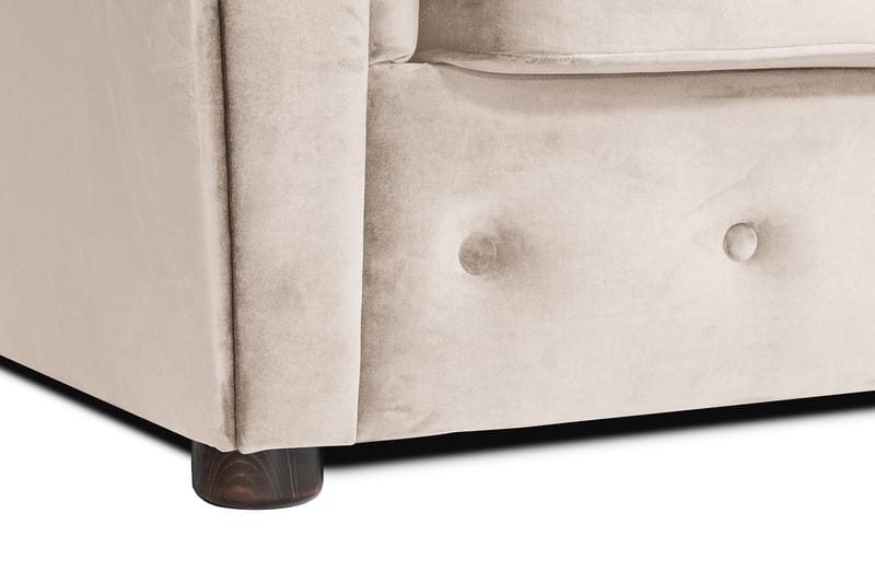 Bäddsoffa m. Divan Chesterfield Kristina - Beige - Bäddsoffa divan