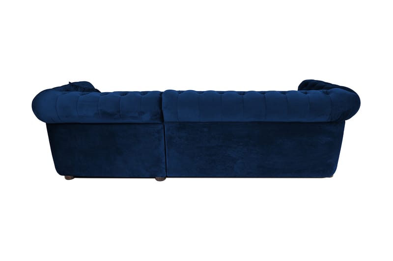 Bäddsoffa m. Divan Chesterfield Kristina - Blå - Bäddsoffa divan