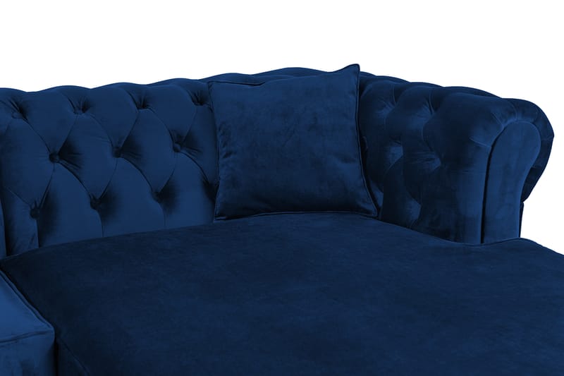 Bäddsoffa m. Divan Chesterfield Kristina - Blå - Bäddsoffa divan