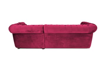 Bäddsoffa m. Divan Chesterfield Kristina - cerise - Möbler - Soffa - Bäddsoffa - Bäddsoffa divan