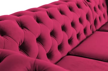 Bäddsoffa m. Divan Chesterfield Kristina - cerise - Möbler - Soffa - Bäddsoffa - Bäddsoffa divan