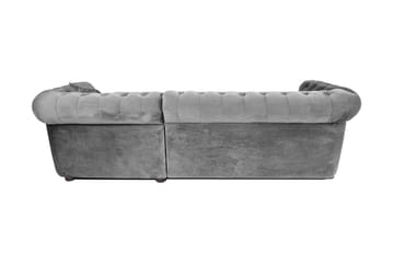 Bäddsoffa m. Divan Chesterfield Kristina - Grå - Möbler - Soffa - Bäddsoffa - Bäddsoffa divan