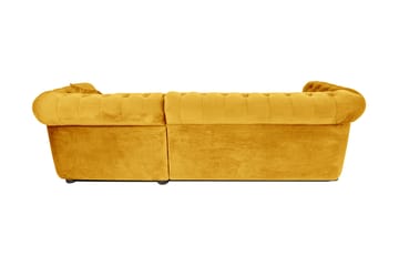 Bäddsoffa m. Divan Chesterfield Kristina - Gul - Möbler - Soffa - Bäddsoffa - Bäddsoffa divan