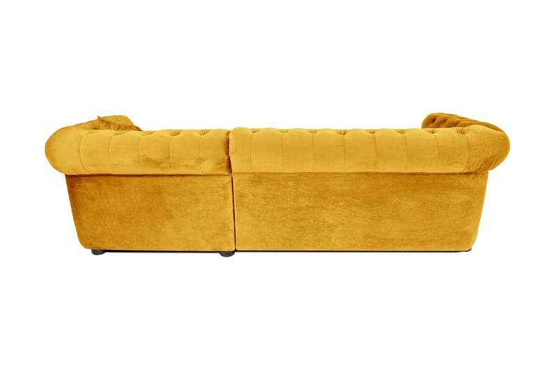 Bäddsoffa m. Divan Chesterfield Kristina - Gul - Bäddsoffa divan