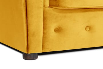 Bäddsoffa m. Divan Chesterfield Kristina - Gul - Möbler - Soffa - Bäddsoffa - Bäddsoffa divan