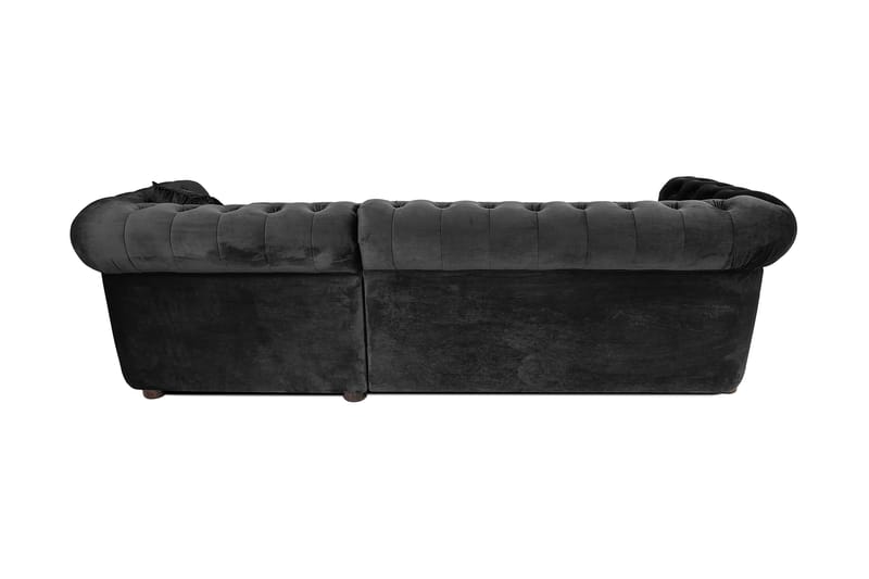 Bäddsoffa m. Divan Chesterfield Kristina - Mörkgrå - Bäddsoffa divan