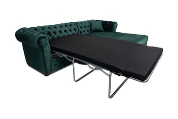 Bäddsoffa m. Divan Chesterfield Kristina - Mörkgrön - Möbler - Soffa - Bäddsoffa - Bäddsoffa divan