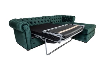 Bäddsoffa m. Divan Chesterfield Kristina - Mörkgrön - Möbler - Soffa - Bäddsoffa - Bäddsoffa divan